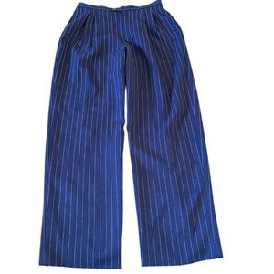 Women’s Navy Striped Dress Pants